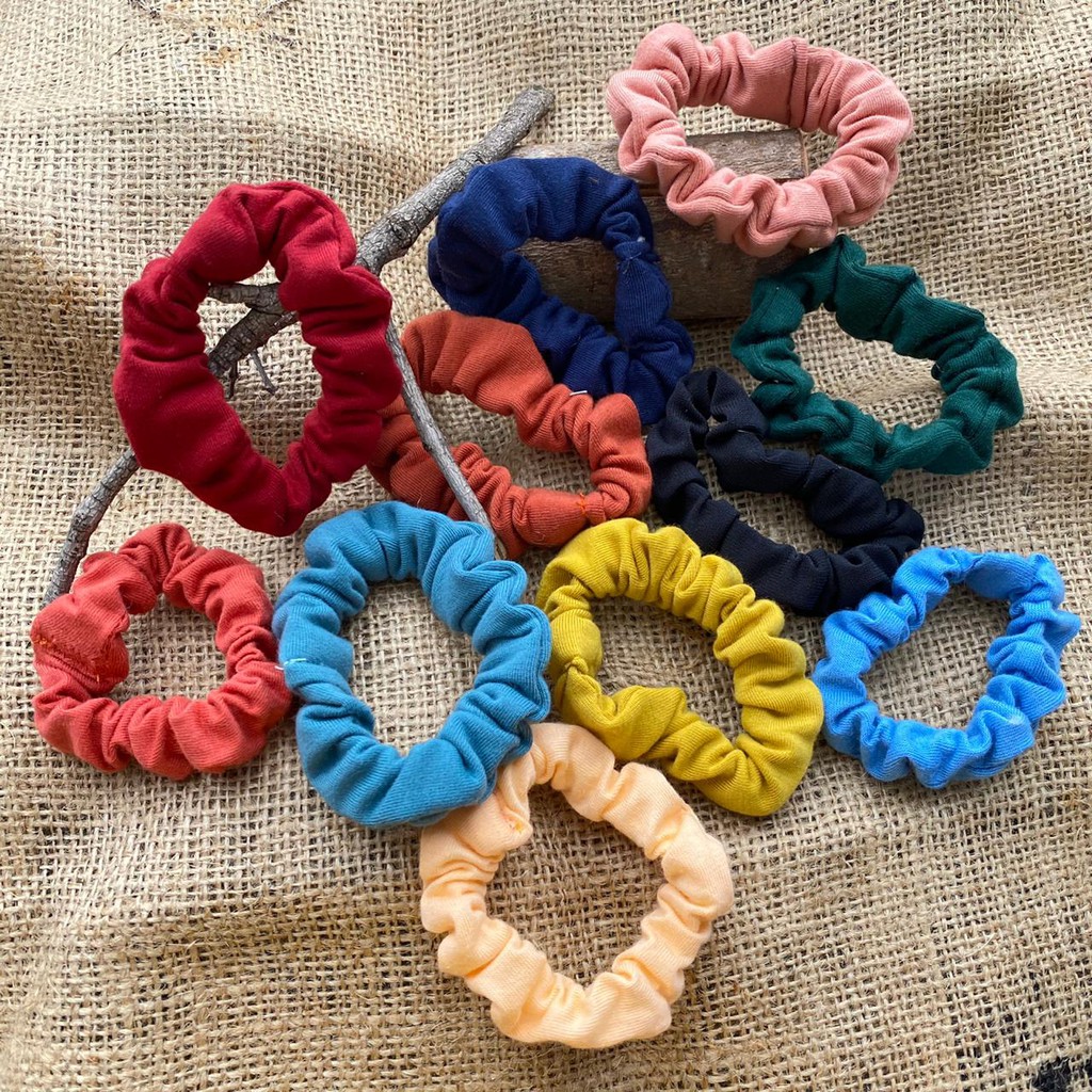 Cepol rambut/ikat rambut fashion/kunciran KARET SCHRUNCHIE-Standart