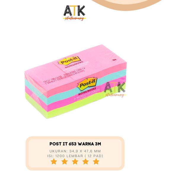 

◌ Post It 3M 653 Warna atk ☎