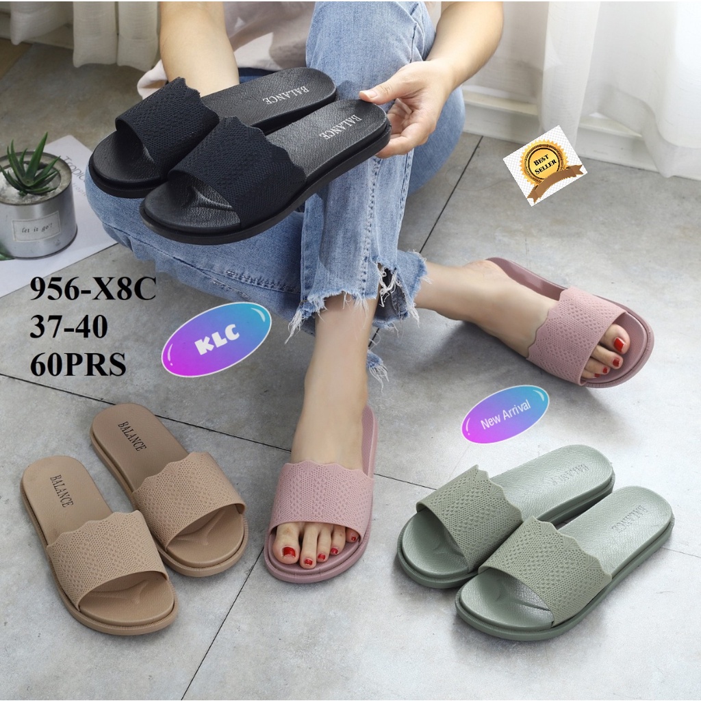 sandal karet perempuan sendal jelly wanita sandal balance 956 X8C terbaru ori produk impor