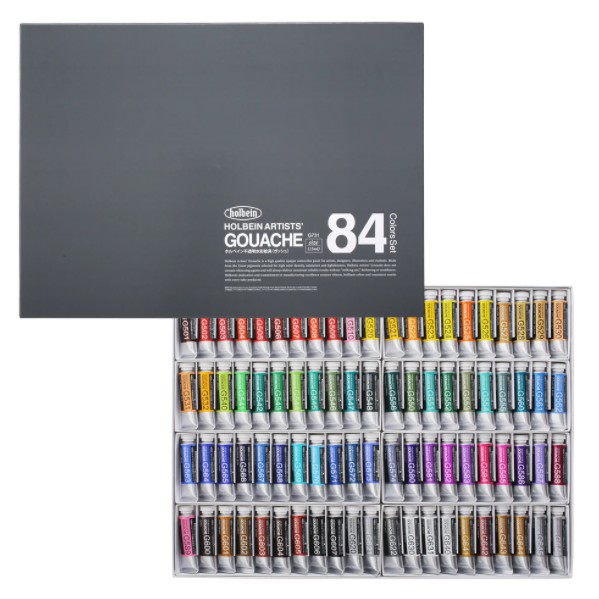 

Gouache Set - Set of 84, 15 ml tubes, Holbein Artists'