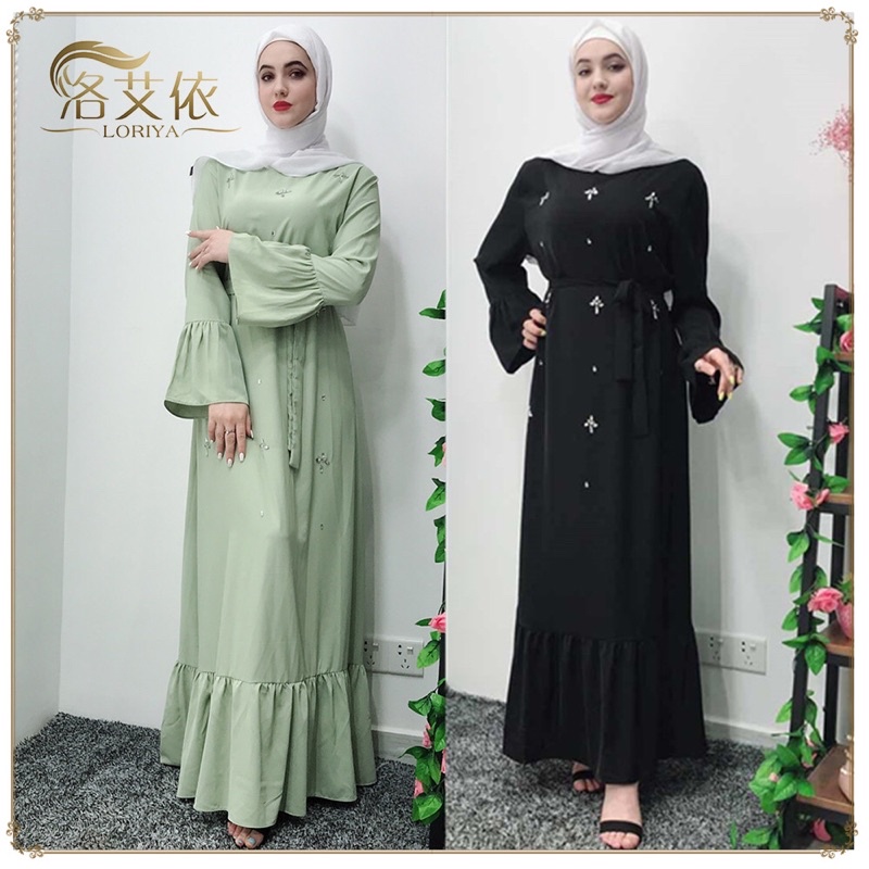 GAMIS MEWAH IMPORT WANITA ARAB DUBAI TURKEY ORIGINAL S-2XL JY9