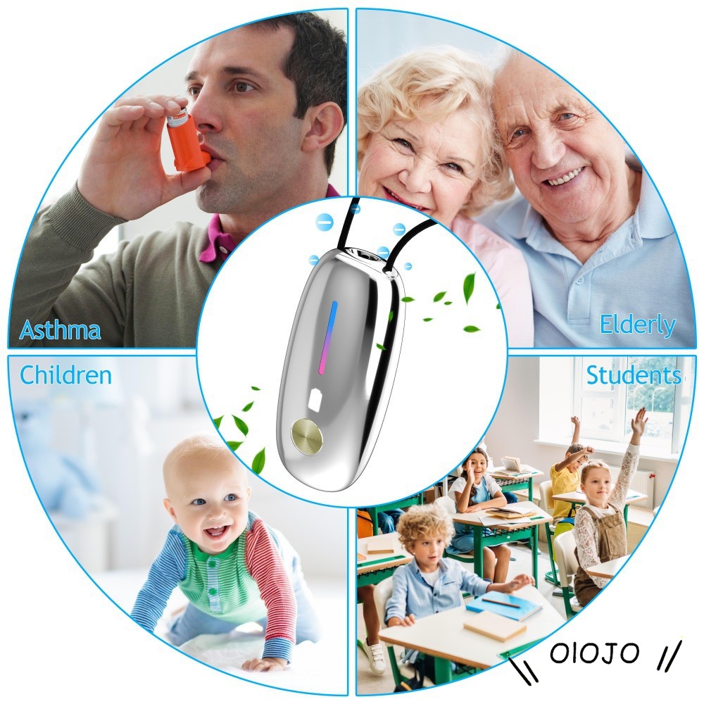 Kalung Air Purifier Smart Anion Pembersih Udara Portable - ol