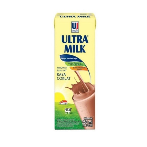 

Ultra Milk UHT Coklat 250 ml, 1 karton isi 24