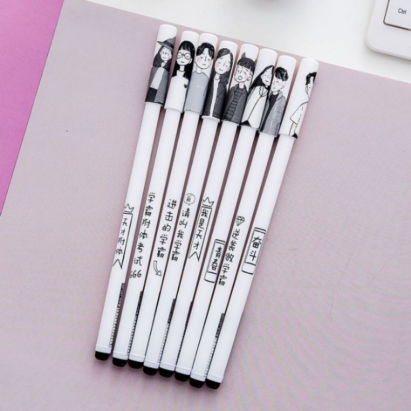 

Pulpen gel korea/ air motif gambar orang