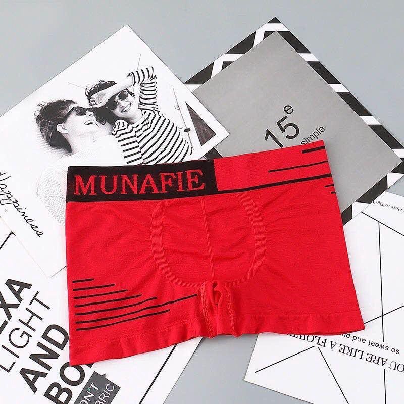 [ LINGERIE MASTER ] - (C-29) BOXER Pria munafie Kolor CD Celana Dalam Underwear Man Daleman Cowok-C-29 Merah