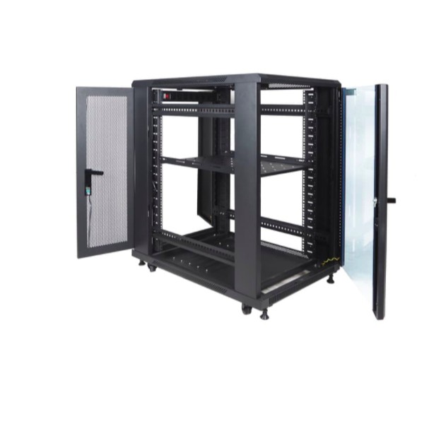 IR9020G - 20U Close Rack Depth 900mm Glass Door 19&quot; - INDORACK