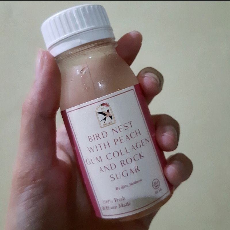 

(MIN 5 PCS bisa di mix) Bird Nest With Peach Collagen and Rock Sugar