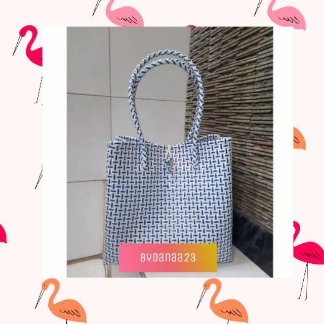 Tas anyaman plastik/tas handmade/tas kerajinan