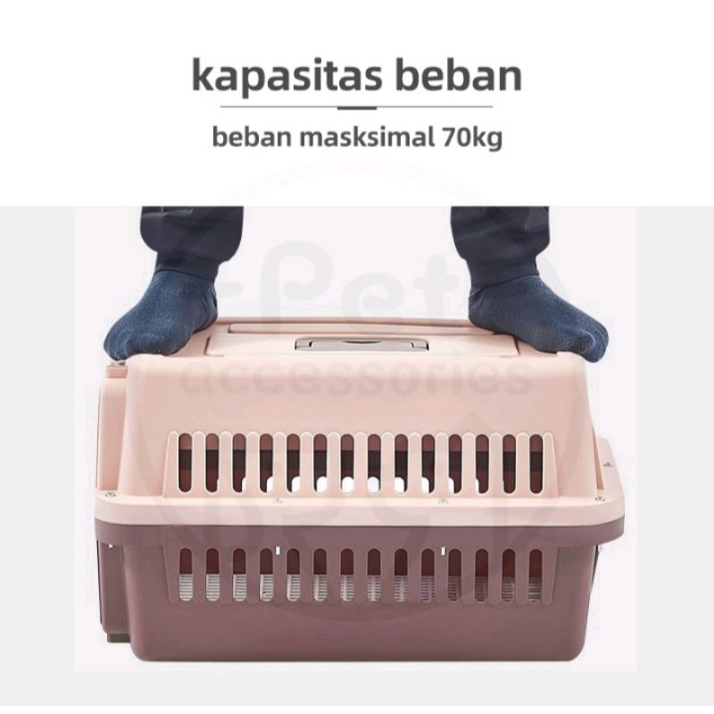 Pet Cargo/Pet Carrier/Kandang Kucing/Kennel Box/Bagasi Kucing Tas Ransel