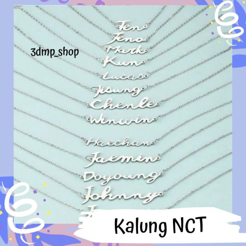 Kalung NCT Jaemin Jeno Jisung Madk Haechan Lucas Chenle Doyoung Johny