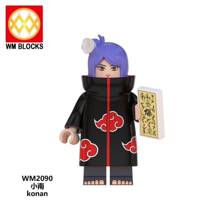 mainan minifigure naruto wm2090 konan akatsuki lego ninja bootleg anime manga edukasi blok brick