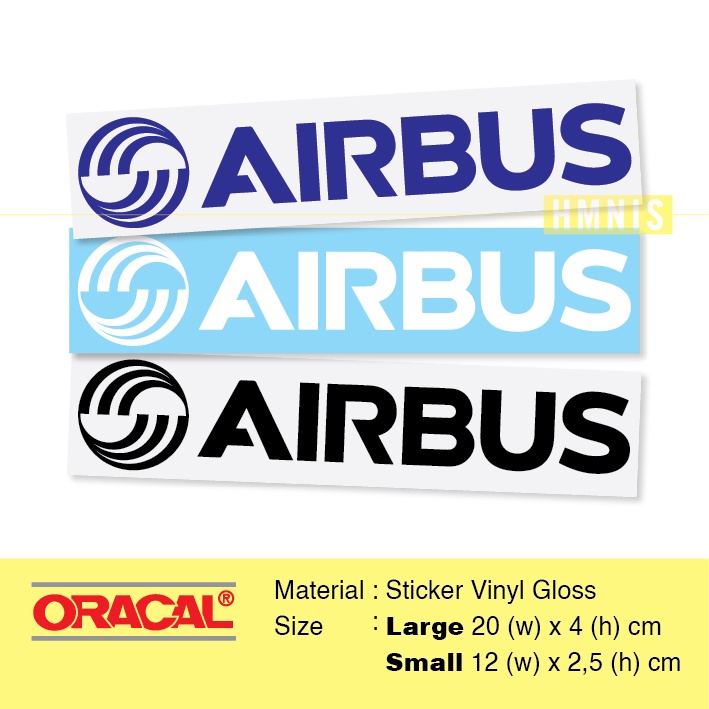 Sticker Airbus, Sticker Airbus Logo, Sticker Penerbangan Airbus, Sticker Pesawat Airbus, Sticker Avi