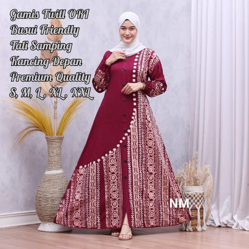 gamis twill ori pekalongan