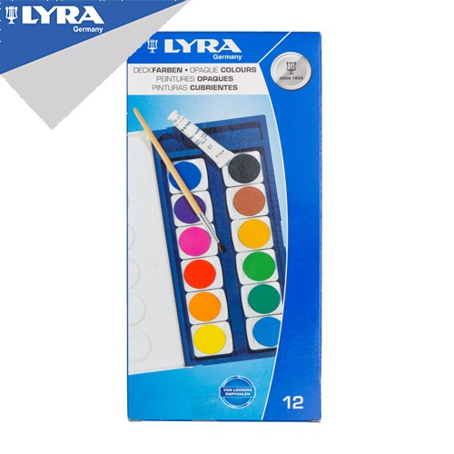 

Lyra Cat Air Opaque / Watercolor Blocks 12 Warna Bonus Kuas - Warna Cerah, Mudah Dibawa & Praktis