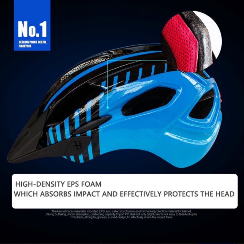 Helm Sepeda Ergonomis Outdoor Sport EPS Bike Helmet Styrofoam PC