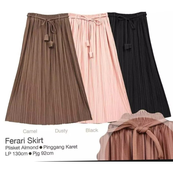 ROK PLISKET PREMIUM TALI PANJANG BAWAHAN PLISKET PREMIUM TALI LONCENG