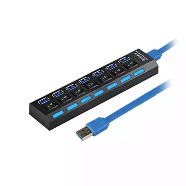 Illusion USB Hub 3.0 7 Port on off - A071 high speed