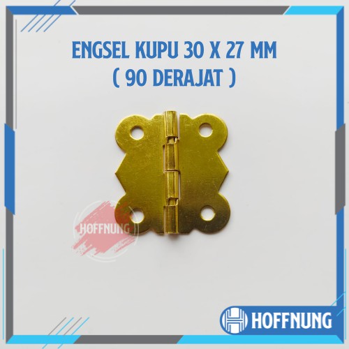 Engsel Kupu Mini 30 x 27 mm 90 Derajat Engsel Kupu-Kupu Box Seserahan Kotak Mahar Kecil Ukuran 3cm