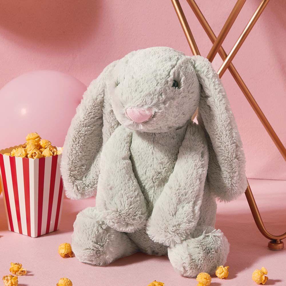 Quinton Long-eared Rabbit Plush Doll 30 cm Kartun Pink Anak Malu Boneka Kelinci Hewan Boneka Mainan