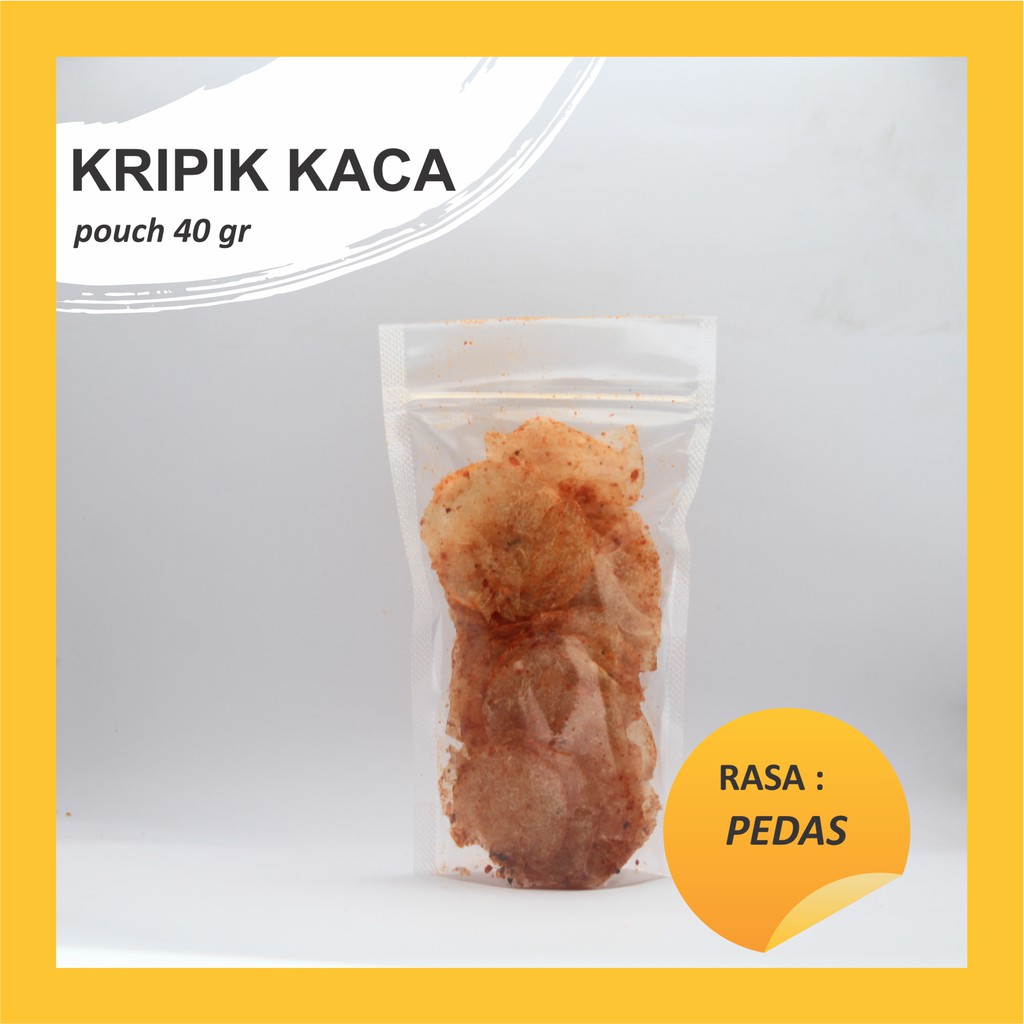 makanan ringan /keripik kaca /pouch 40 gram