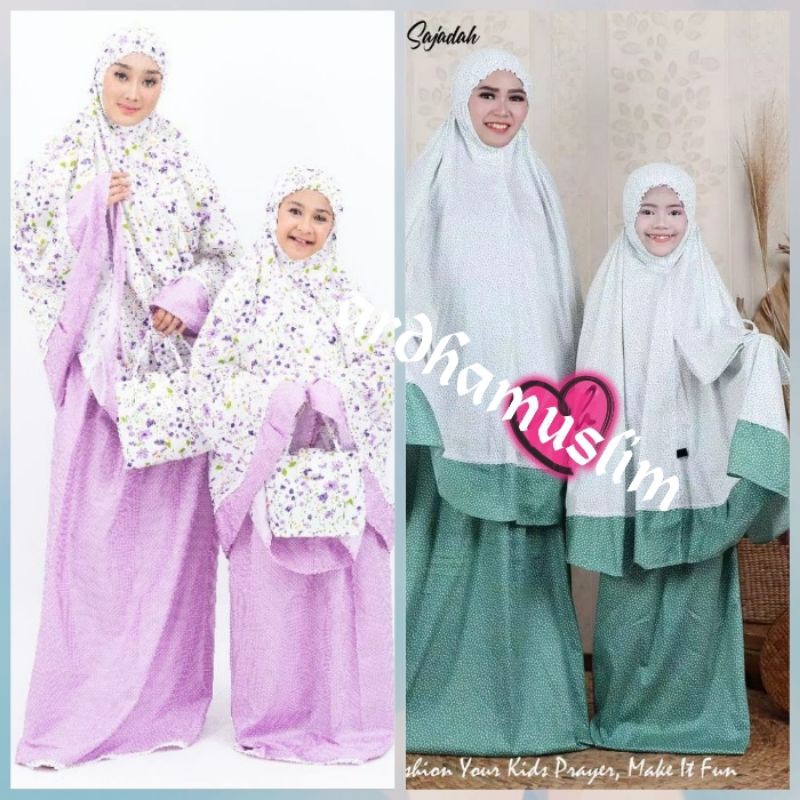 MUKENA CAUPLE IBU DAN ANAK KATUN JEPANG PREMIUM