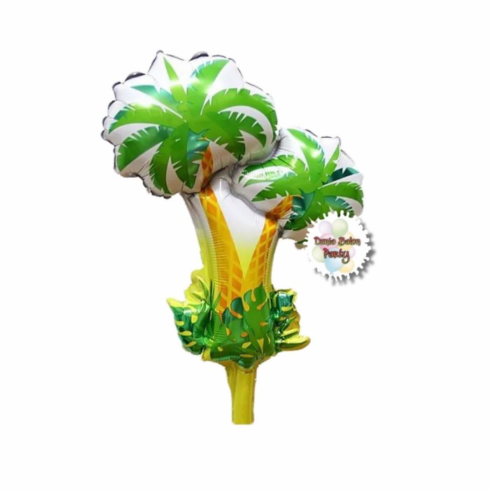 Balon Foil Pohon Kelapa / Coconut Tree / Balon Pohon akelapa Mini