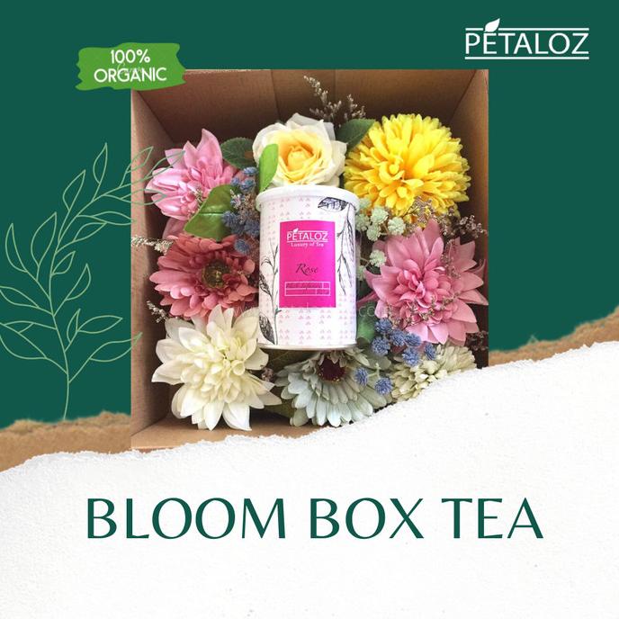 

BLOOM BOX TEA GIFT HAMPERS TEH - PARCEL TEH BUNGA MEKAR - TEA HAMPERS SCS543D3