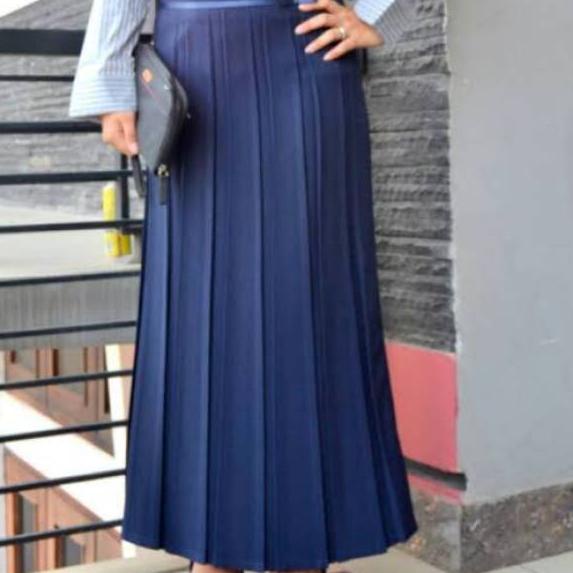 (PALING DIMINATI) ROK KERJA PLISKET WANITA / ROK REMPEL KERJA / ROK KERJA FORMAL / ROK KANTOR / ROK 
