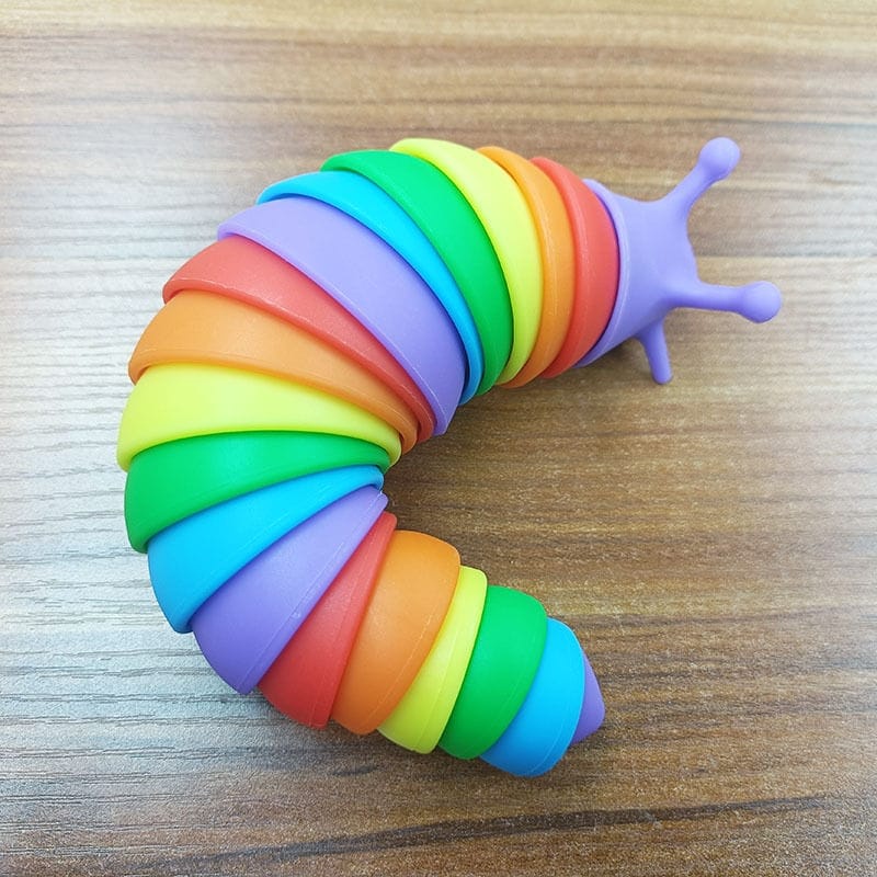 [small bell] Mainan ULAT DAN SIPUT Fidget slug toys mainan refleksi mainan penghilang stress mainan ulat sensory play