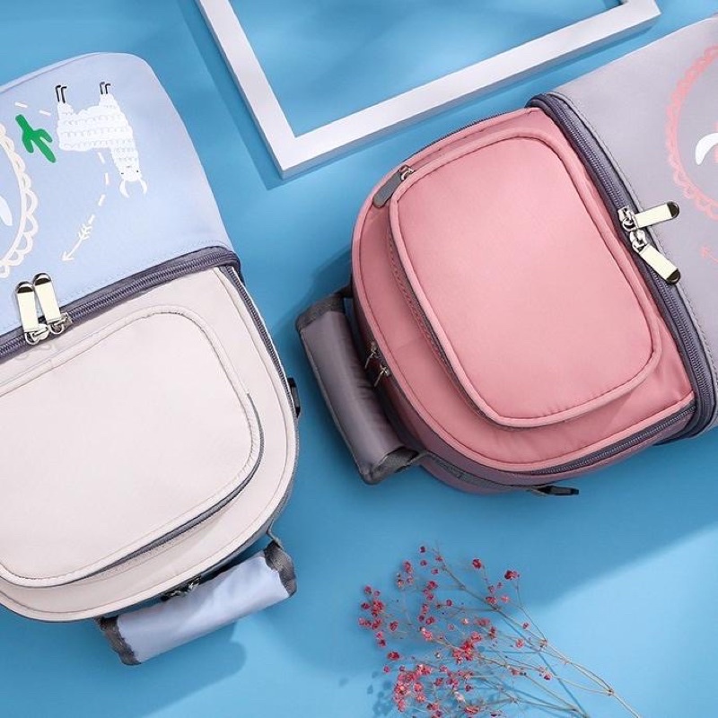 Leleoncare Cooler Bag Tas Asi Berkualitas 2susun Tas Pendingin Asi Bayi Penyimpan Asi Susu Traveling Sling Bag