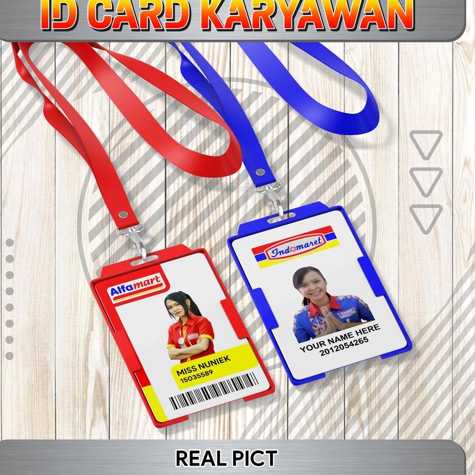

(A4O2) ID CARD KARYAWAN BISA SATUAN SUDAH TERMASUK DESAIN //High@class