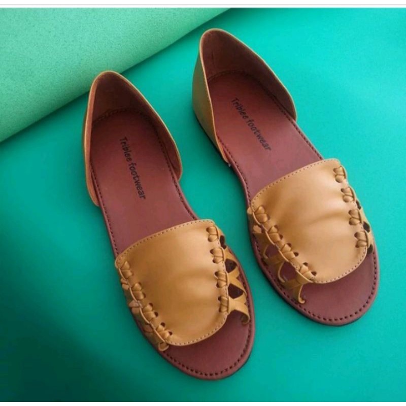 tribleefootwear sandal sepatu wanita flat tali