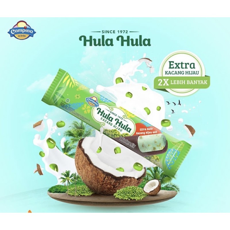 

Campina Hula Hula Stick kacang hijau