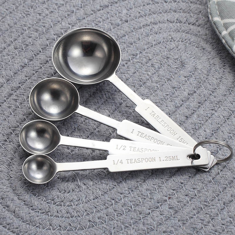 HOOMIN Sendok Takar Ukur Cup Stainless Steel Measuring Spoon 8 pcs