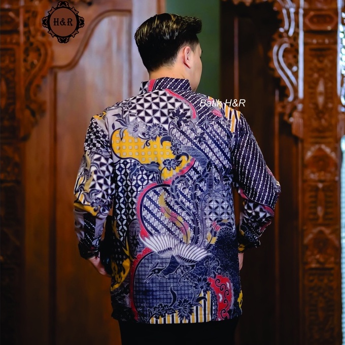 Baju Batik Pria Lengan Panjang Kemeja Batik Pria Batik Premium Kemeja Cowok Batik modern Baju Pria