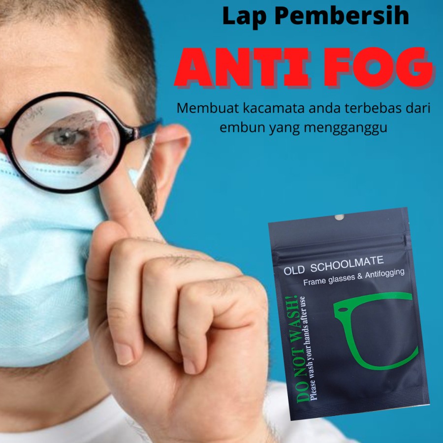 Lap Pembesih Lensa Kacamata Anti Fog Lensa Anti Embun Kain Penghilang Embun Pada Lensa