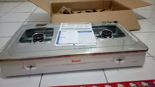 Rinnai - Kompor Gas 2 Tungku White Ri602e-w / Ri602ew Putih