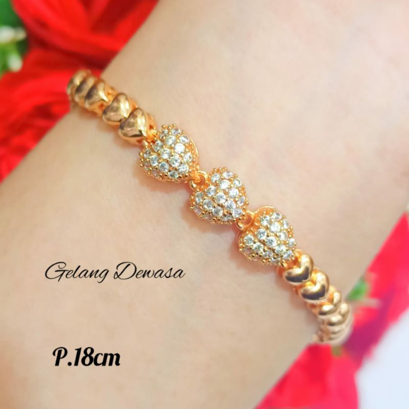 Set Dewasa anti karat Gold Lapis emas18k modis