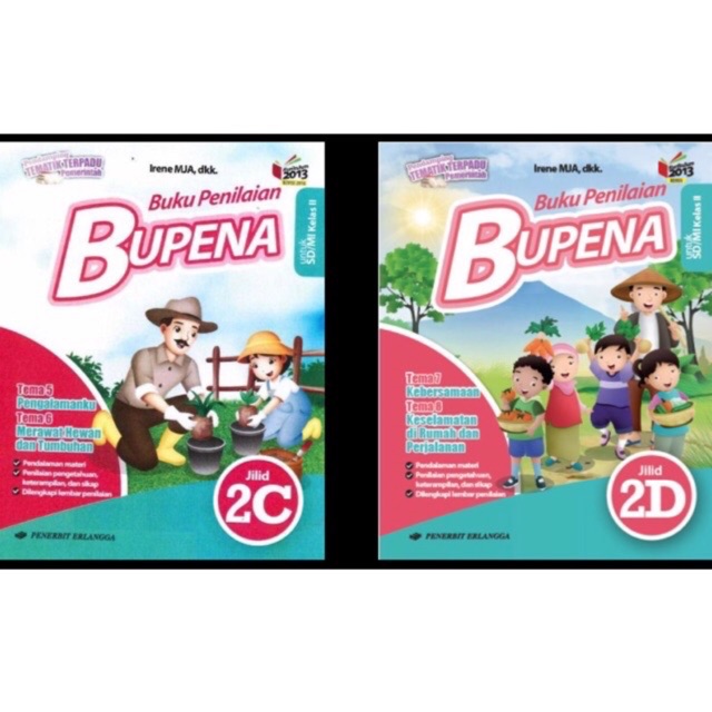 Buku Penilaian Bupena kelas 2C dan 2D SD/MI Semester 2