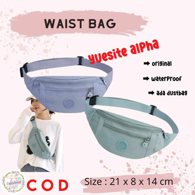 TAS PINGGANG WANITA FASHION IMPORT YUESITE ALPHA ORIGINAL WAISTBAG