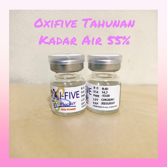 Oxifive Clear Tahunan Softlens Bening with UV Blocker by Omega