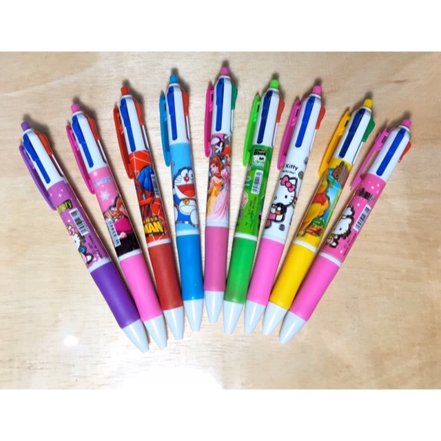 

Bulpen / Pulpen / Pena / Pen 4 Warna Motif Karakter Anak-Anak Lucu