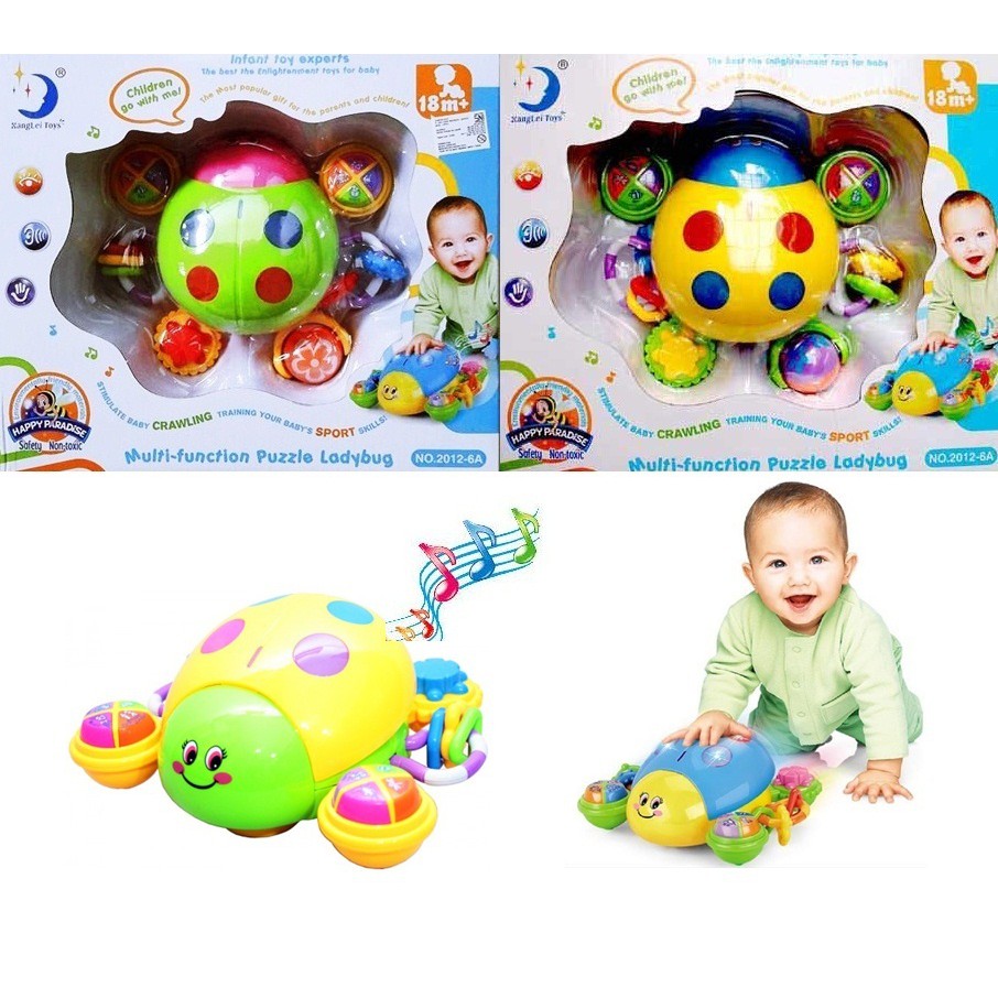 Multi Function Puzzle Lady Bug ( MAINAN ANAK )