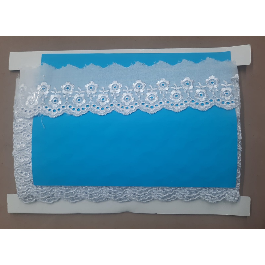 Kain Renda Bordir Katun - (TC 8242) - (Lebar +/- 6 cm)