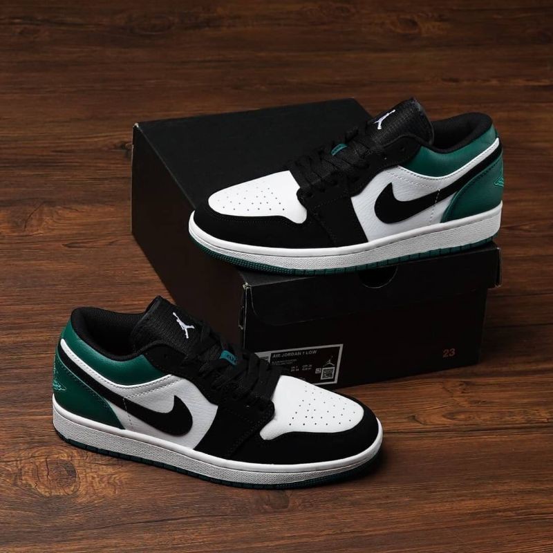 Sepatu nike jordan 1 low shadow green