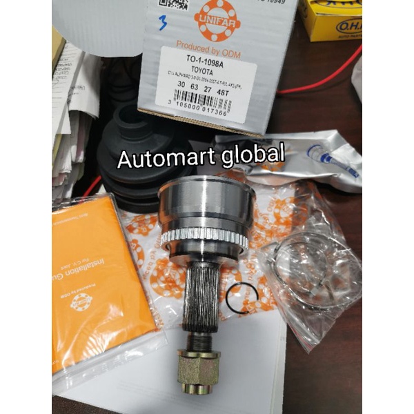 as roda cv joint luar toyota Alphard gen 1 tahun 2004-2007 camry