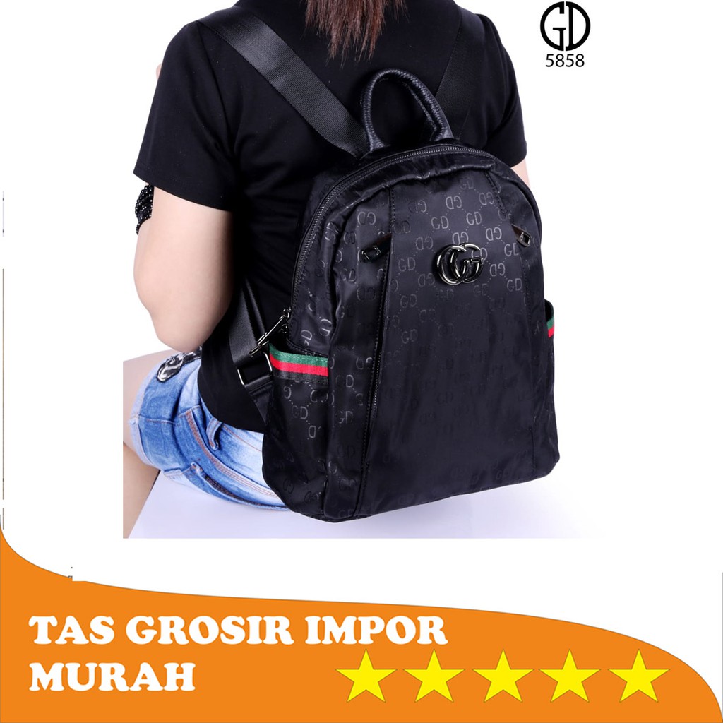 TAS RANSEL GUCCI GD 5858 TAS IMPORT TAS MURAH TAS BARU TAS BATAM TAS WANITA