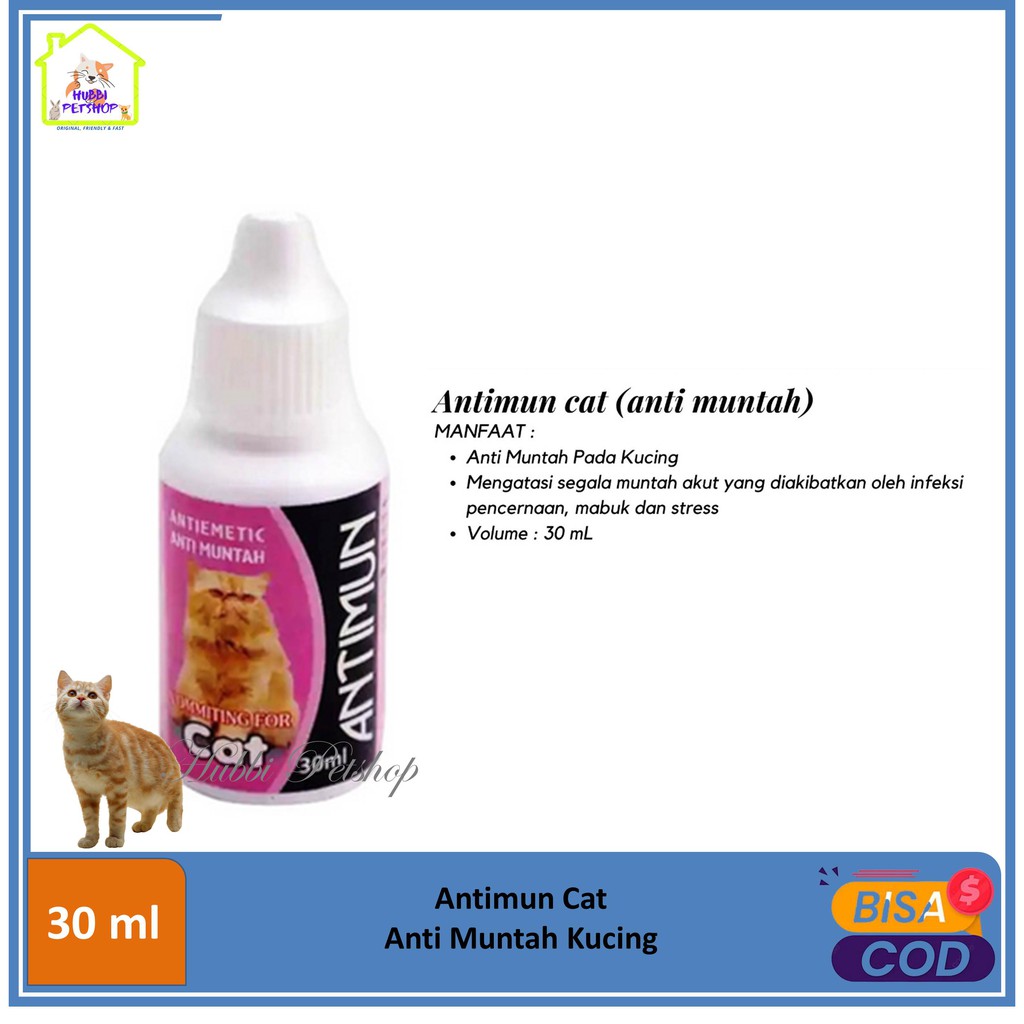 ANTIMUN CAT 30ml - Obat Anti Muntah Kucing Ampuh