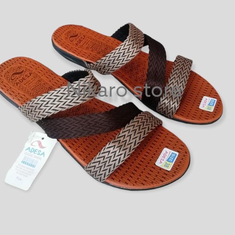 Lari⚡ ✫↔Sandal Wanita Turki Model Slempang | Sandal Wanita Adesa Terbaru Murah Berkualitas