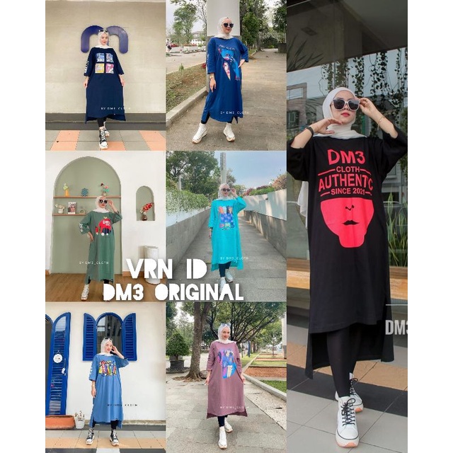 VRN ID - TUNIK DM3 ORIGINAL PREMIUM 100%/LONG TUNIK /LONG TUNIK KAOS/LONG TUNIK JUMB0/TUNIK DM3/TUNI